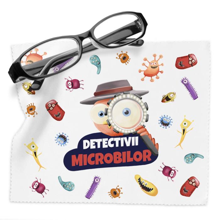 Lavetă Detectivii microbilor, pentru ochelari şi telefon